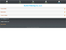 Tablet Screenshot of elkofiltering.com